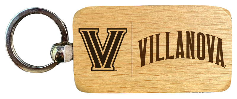 Villanova Wildcats 2.5 x 1-Inch Engraved Wooden Keychain Officially Licensed Collegiate Product