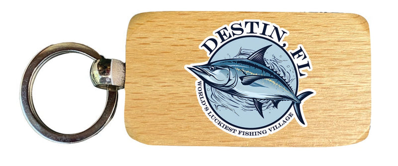 Destin Florida Souvenir 2.5x1-Inch Souvenir Wooden Keychain