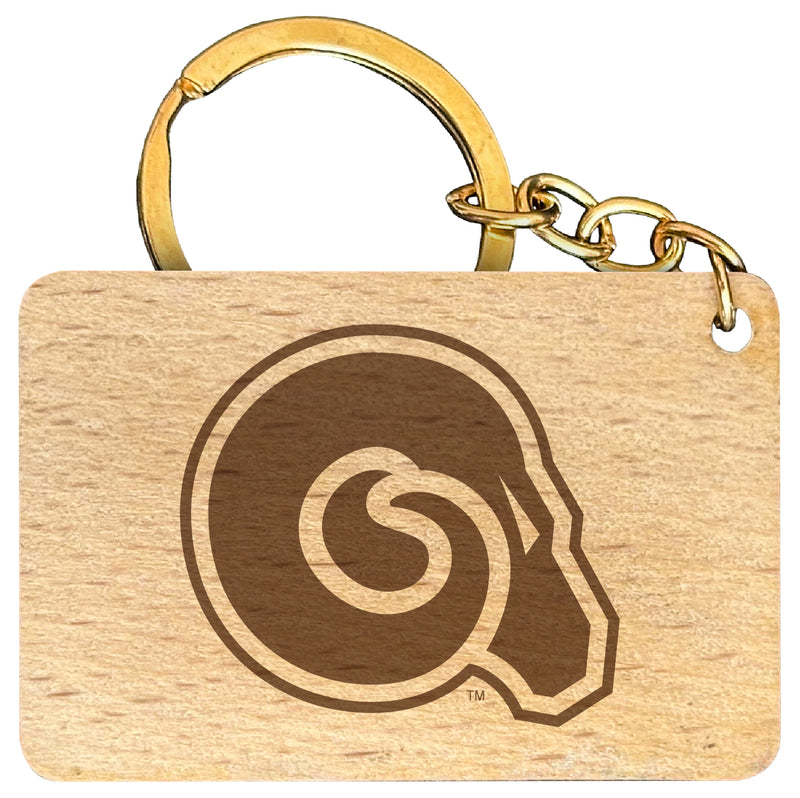 Albany State University Engraved Flat Wood Keychain 1.5" x 2.5" Officially Licensed Collegiate Product 4-Pack