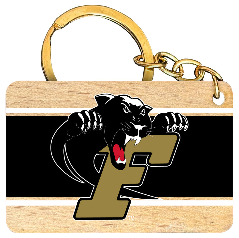 Ferrum College Flat Wood Keychain 1.5" x 2.5" Officially Licensed Collegiate Product 4-Pack