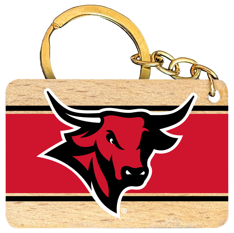 Nebraska at Omaha Flat Wood Keychain 1.5" x 2.5" Officially Licensed Collegiate Product Single