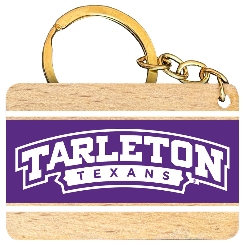 Tarleton State University Flat Wood Keychain 1.5" x 2.5" Officially Licensed Collegiate Product Single