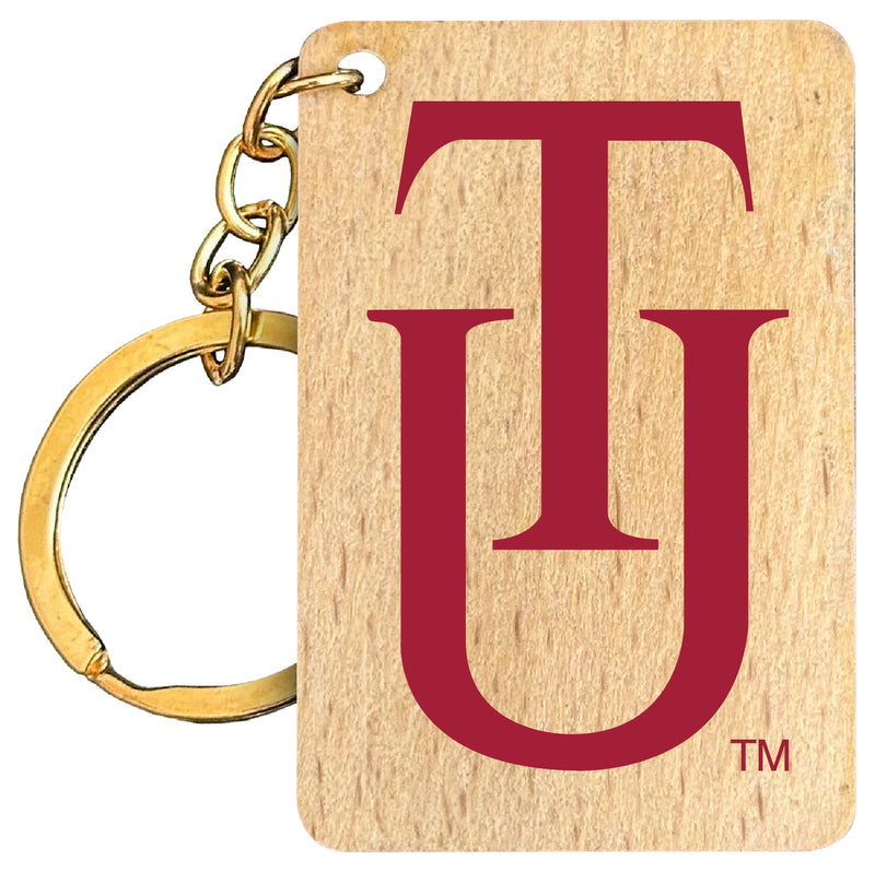 Tuskegee University Flat Wood Keychain 1.5" x 2.5" Officially Licensed Collegiate Product Single