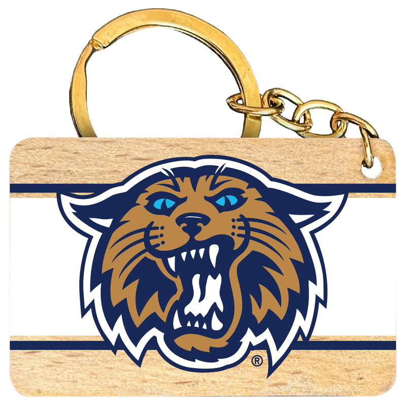 Villanova Wildcats Flat Wood Keychain 1.5" x 2.5" Officially Licensed Collegiate Product Single