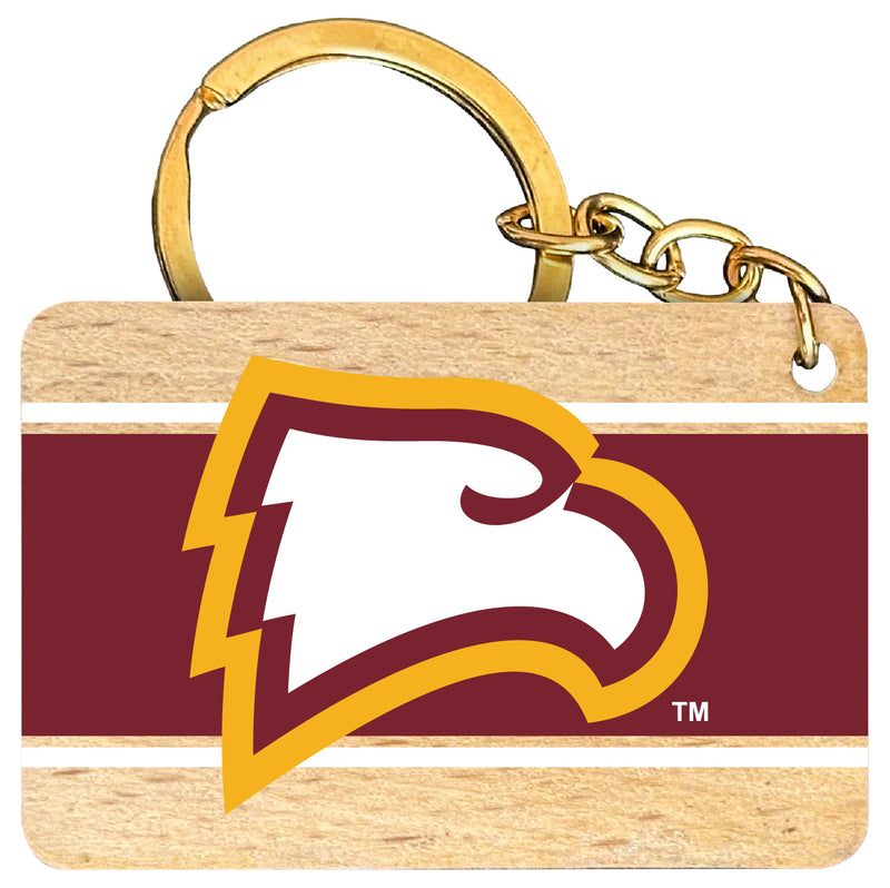 Winthrop University Flat Wood Keychain 1.5" x 2.5" Officially Licensed Collegiate Product 2-Pack