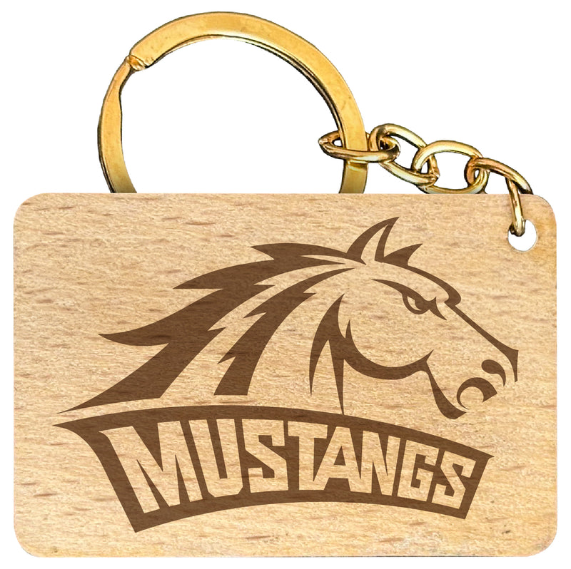 Western New Mexico University Engraved Flat Wood Keychain 1.5" x 2.5" Officially Licensed Collegiate Product Single