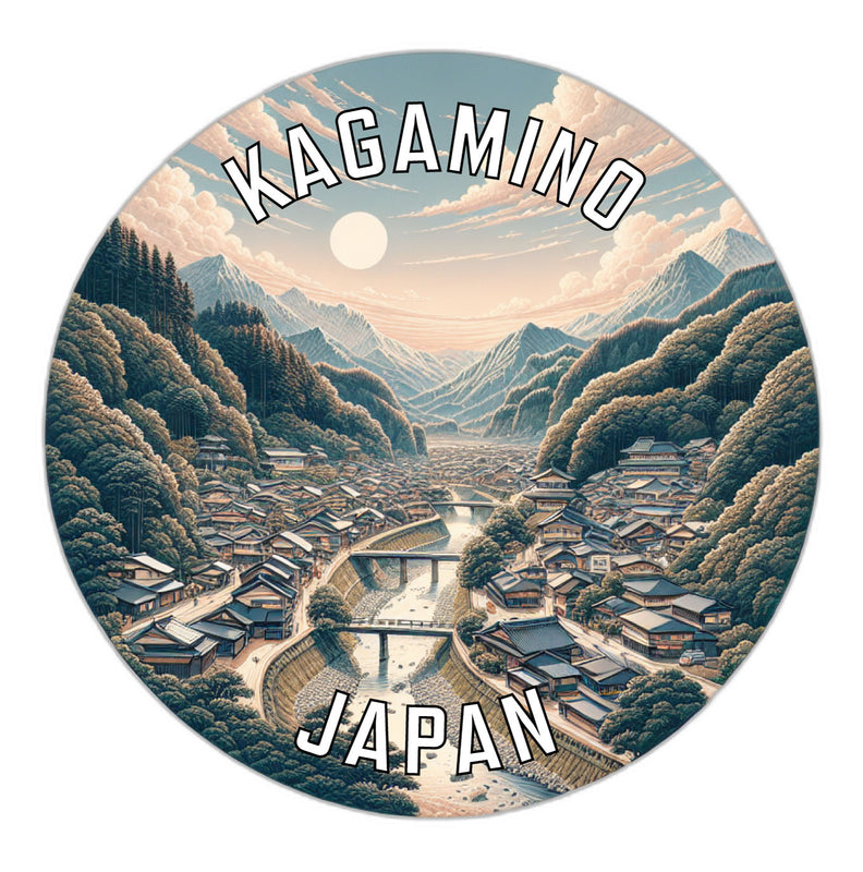Kagamino Japan Souvenir Vinyl Decal Sticker 2-Inch