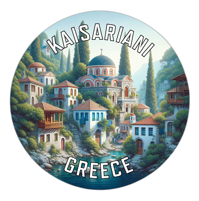 Kaisariani Greece Souvenir Die Cut Flat Magnet 2-Inch