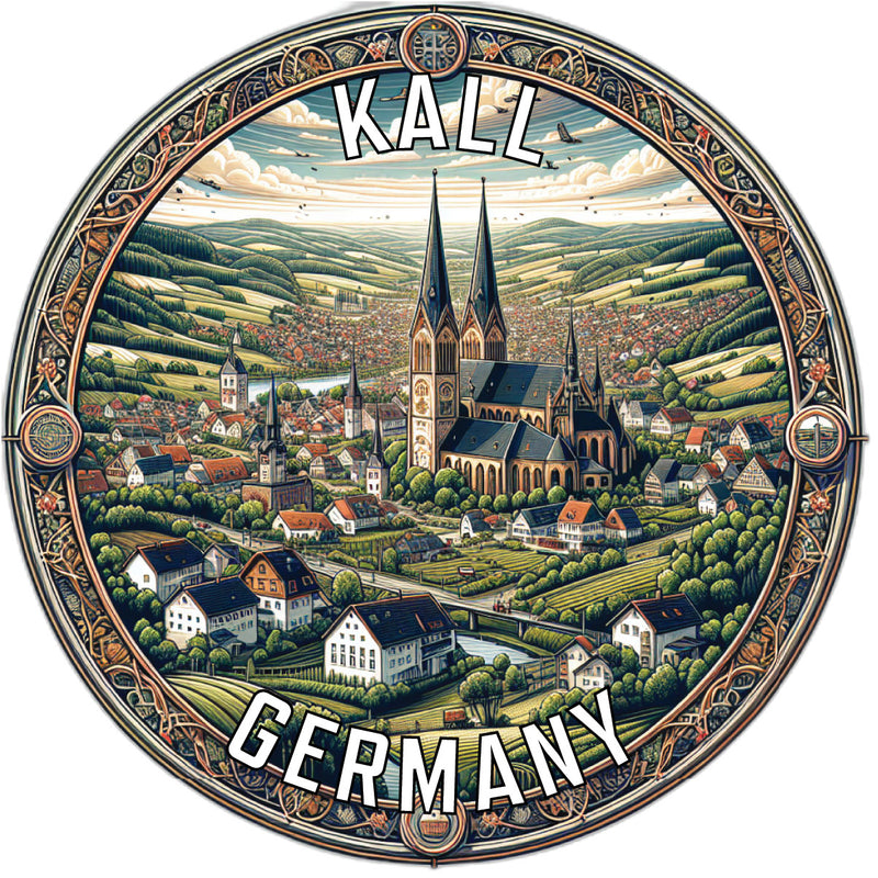 Kall Germany Souvenir Die Cut Flat Magnet 6-Inch