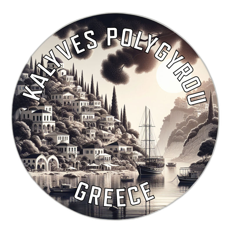 Kalyves Polygyrou Greece Souvenir Die Cut Flat Magnet 2-Inch