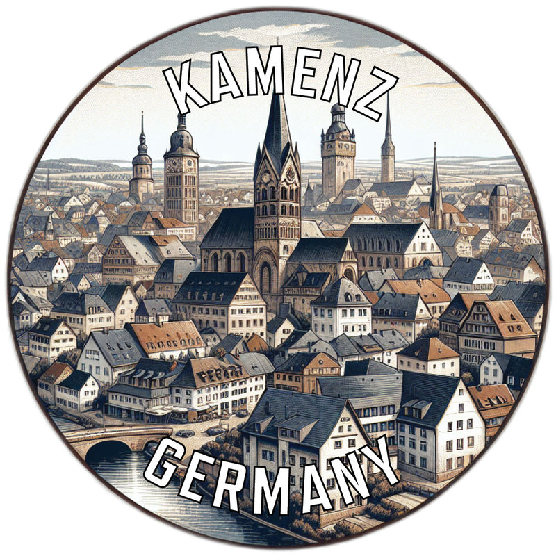 Kamenz Germany Souvenir Die Cut Flat Magnet 6-Inch