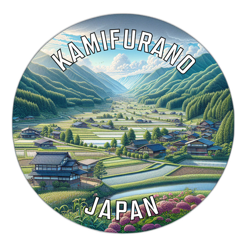 Kamifurano Japan Souvenir Die Cut Flat Magnet 2-Inch