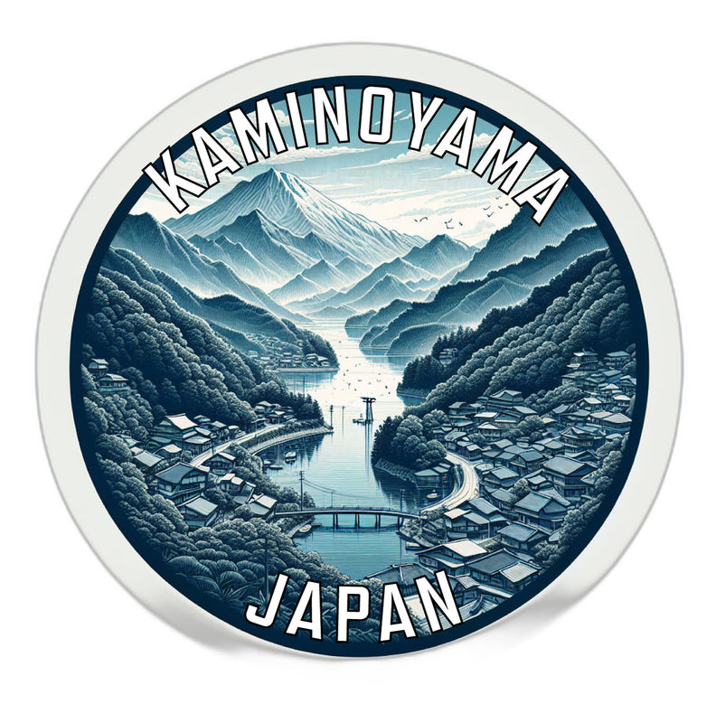 Kaminoyama Japan Souvenir Vinyl Decal Sticker 4-Inch