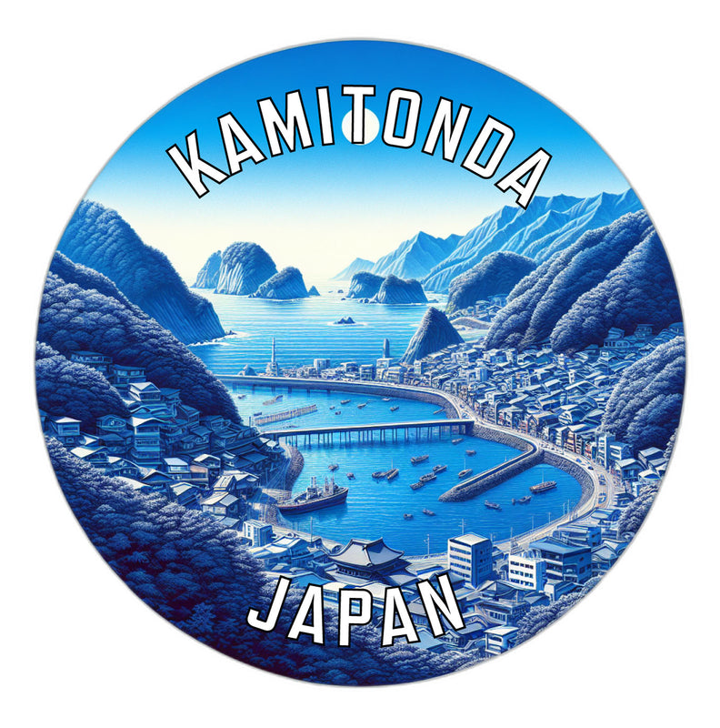Kamitonda Japan Souvenir Die Cut Flat Magnet 6-Inch