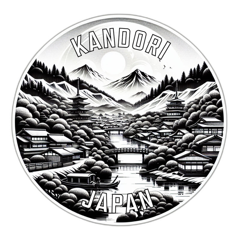 Kandori Japan Souvenir Die Cut Flat Magnet 2-Inch