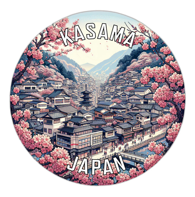 Kasama Japan Souvenir Vinyl Decal Sticker 2-Inch