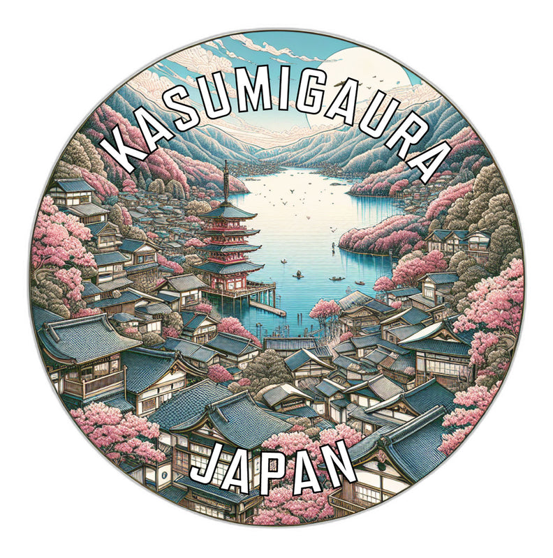 Kasumigaura Japan Souvenir Die Cut Flat Magnet 6-Inch