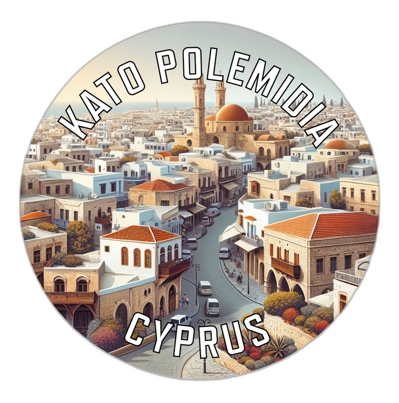 Kato Polemidia Cyprus Souvenir Vinyl Decal Sticker 6-Inch