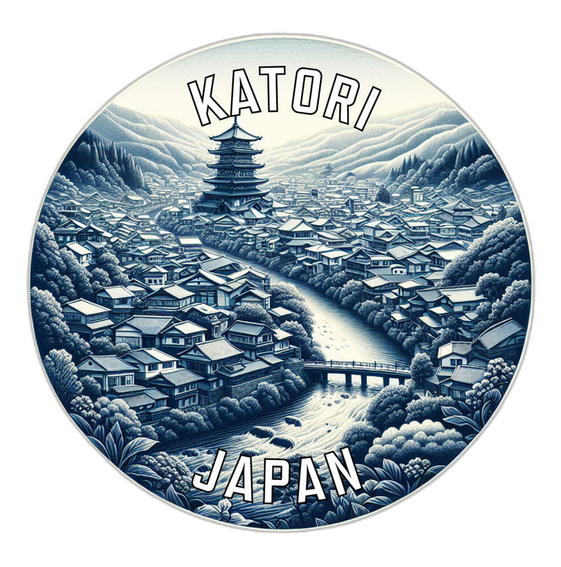 Katori Japan Souvenir Vinyl Decal Sticker 2-Inch