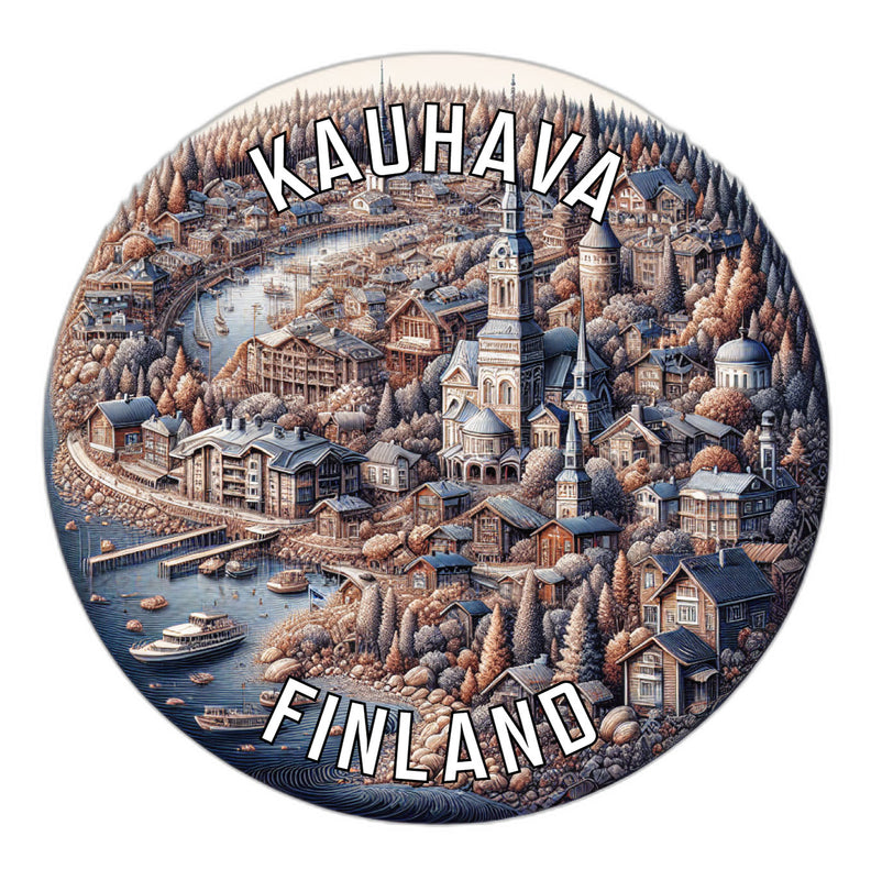 Kauhava Finland Souvenir Die Cut Flat Magnet 6-Inch