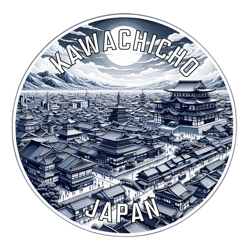 Kawachicho Japan Souvenir Vinyl Decal Sticker 2-Inch