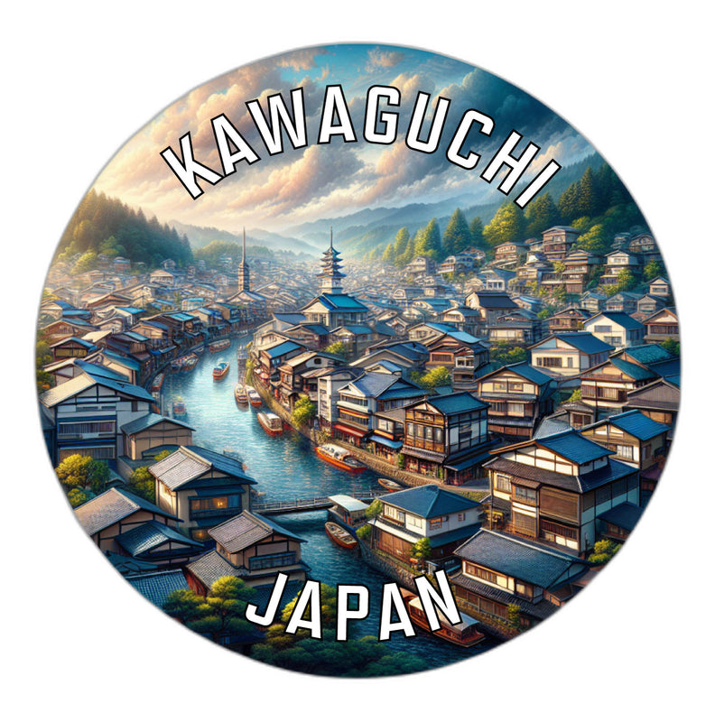 Kawaguchi Japan Souvenir Vinyl Decal Sticker 2-Inch