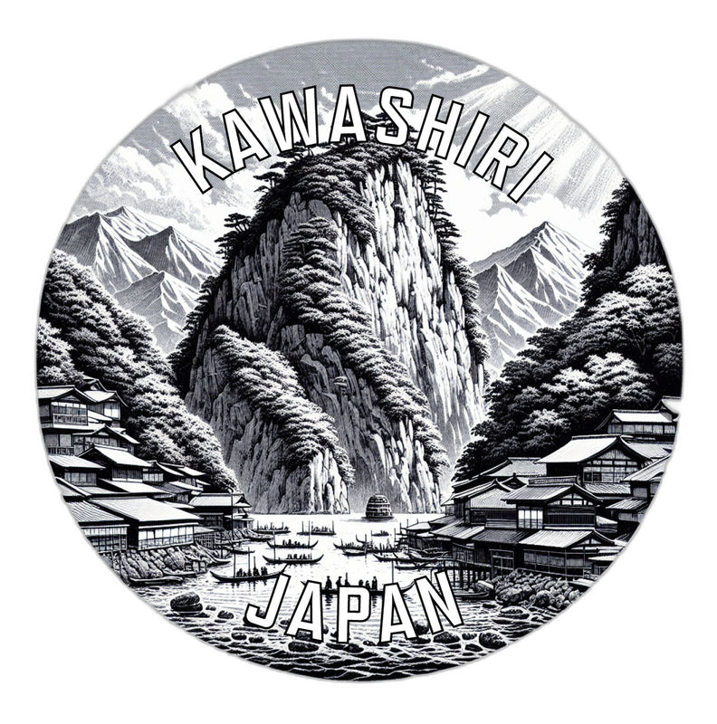 Kawashiri Japan Souvenir Vinyl Decal Sticker 2-Inch