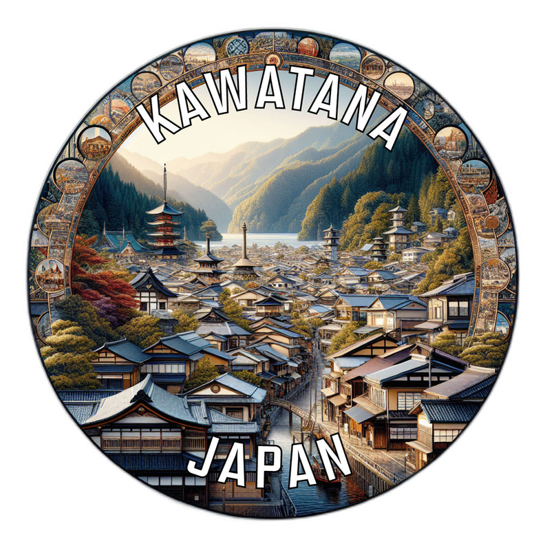 Kawatana Japan Souvenir Vinyl Decal Sticker 3-Inch