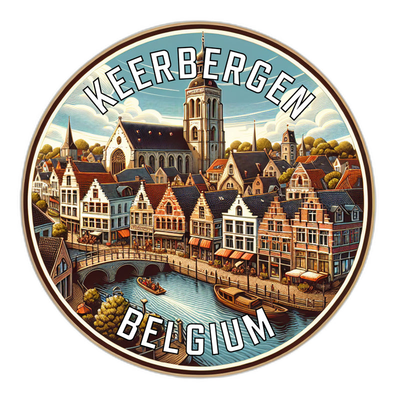 Keerbergen Belgium Souvenir Die Cut Flat Magnet 6-Inch