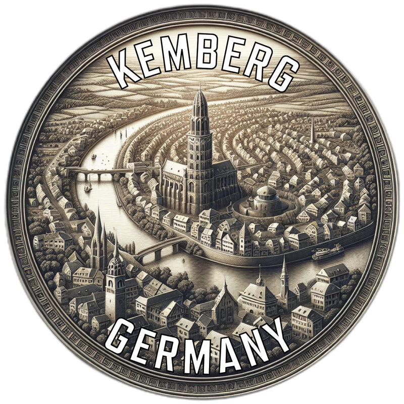 Kemberg Germany Souvenir Die Cut Flat Magnet 2-Inch