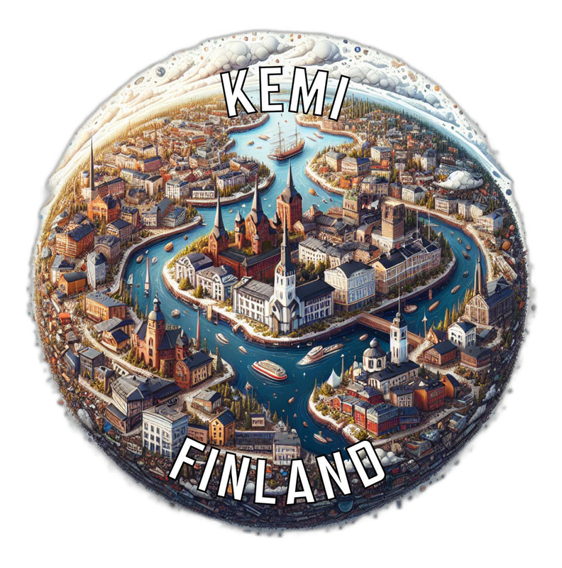 Kemi Finland Souvenir Vinyl Decal Sticker 2-Inch
