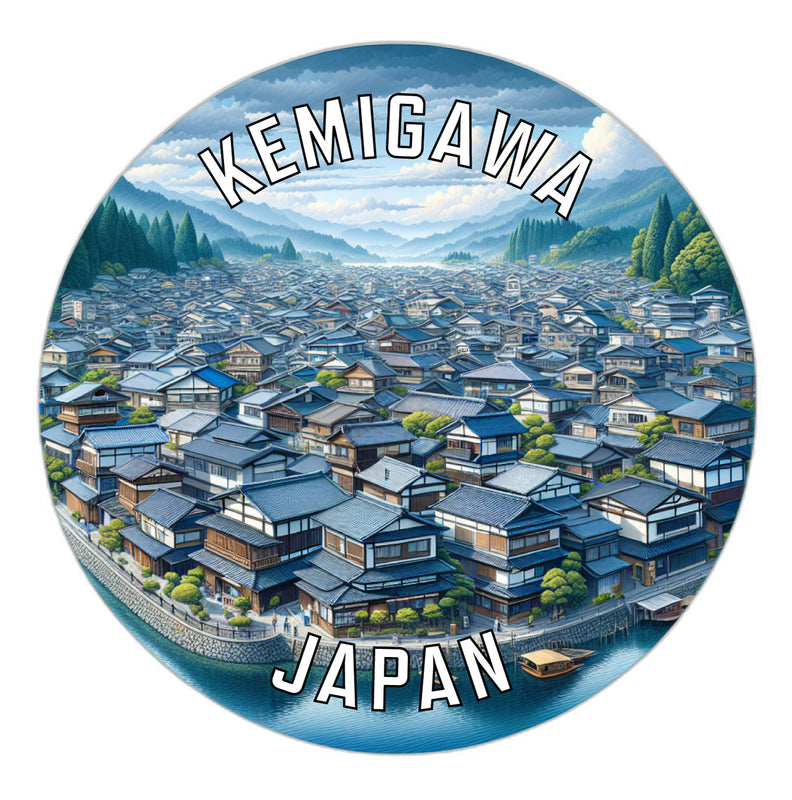 Kemigawa Japan Souvenir Die Cut Flat Magnet 6-Inch
