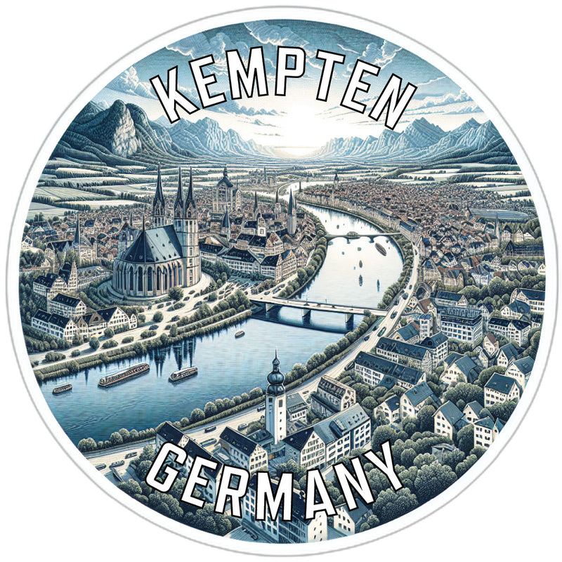 Kempten Germany Souvenir Die Cut Flat Magnet 6-Inch