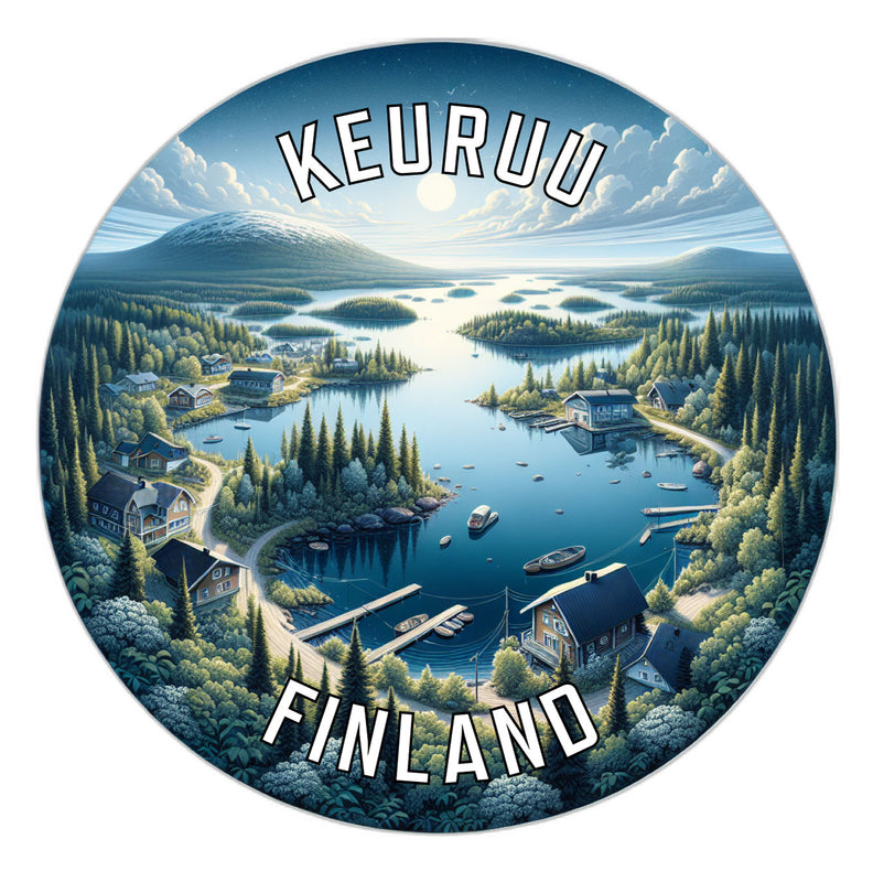 Keuruu Finland Souvenir Die Cut Flat Magnet 6-Inch