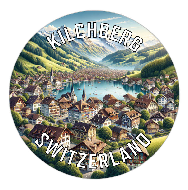 Kilchberg Switzerland Souvenir Die Cut Flat Magnet 2-Inch