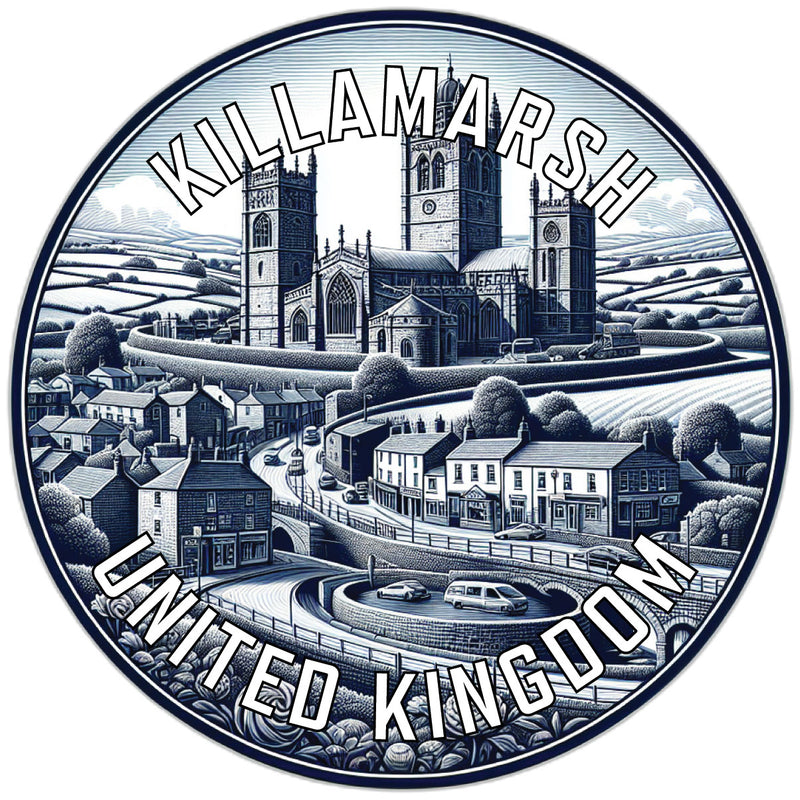 Killamarsh United Kingdom Souvenir Die Cut Flat Magnet 6-Inch