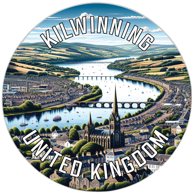 Kilwinning United Kingdom Souvenir Die Cut Flat Magnet 2-Inch
