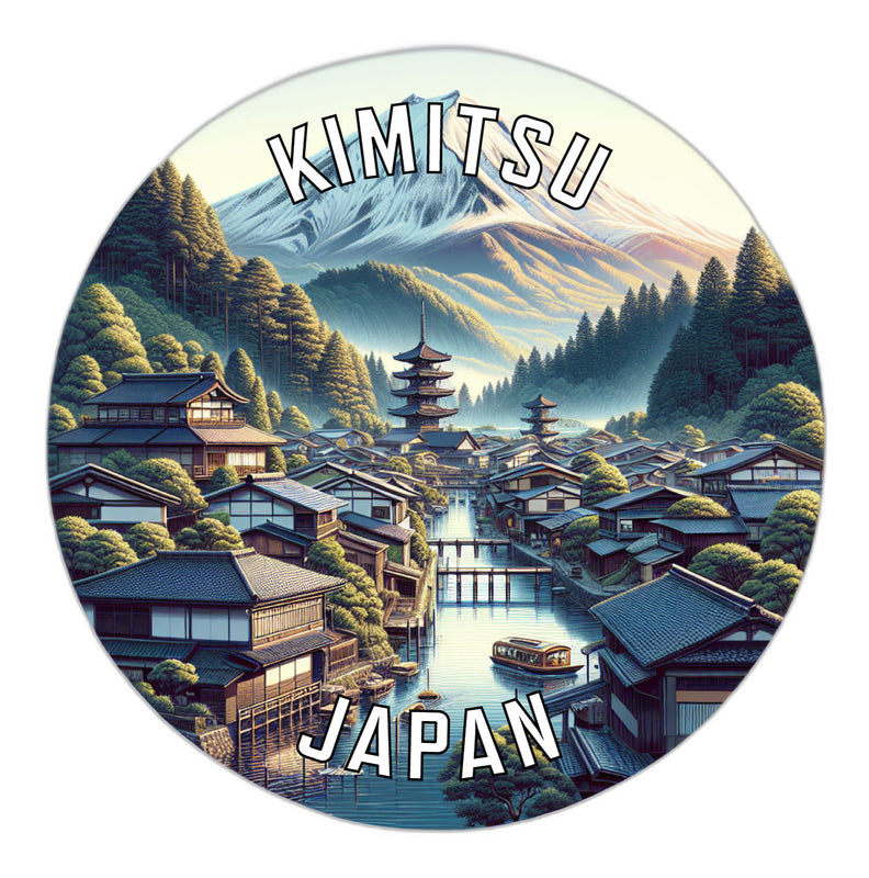 Kimitsu Japan Souvenir Die Cut Flat Magnet 2-Inch