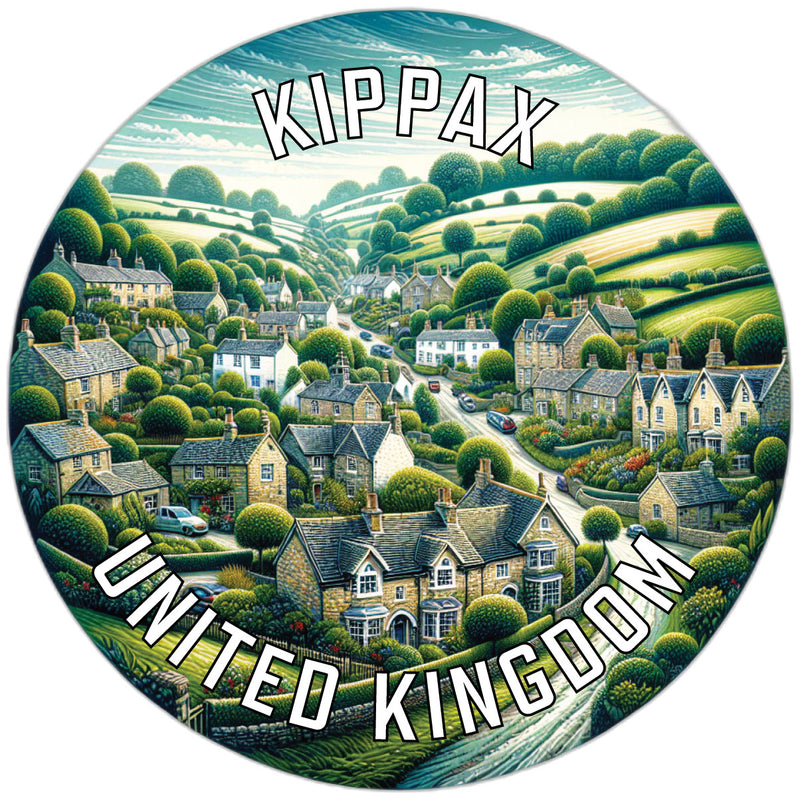 Kippax United Kingdom Souvenir Die Cut Flat Magnet 6-Inch