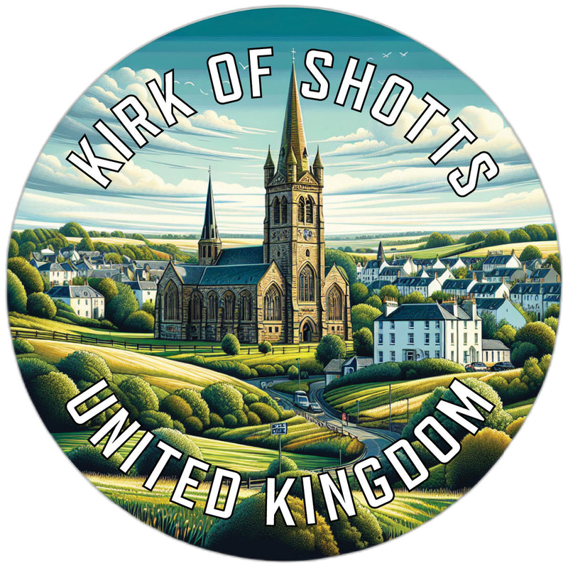 Kirk of Shotts United Kingdom Souvenir Die Cut Flat Magnet 2-Inch