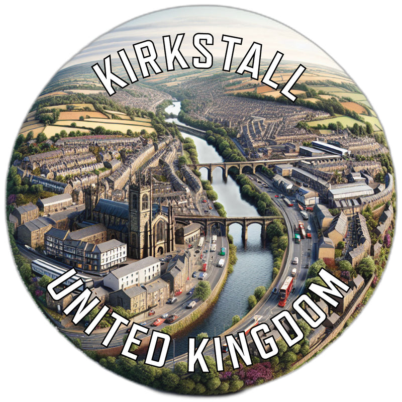 Kirkstall United Kingdom Souvenir Die Cut Flat Magnet 6-Inch