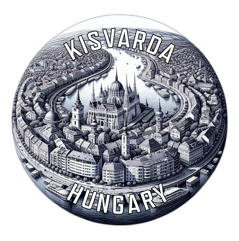 Kisvarda Hungary Souvenir Die Cut Flat Magnet 3-Inch