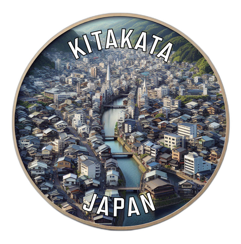 Kitakata Japan Souvenir Vinyl Decal Sticker 3-Inch