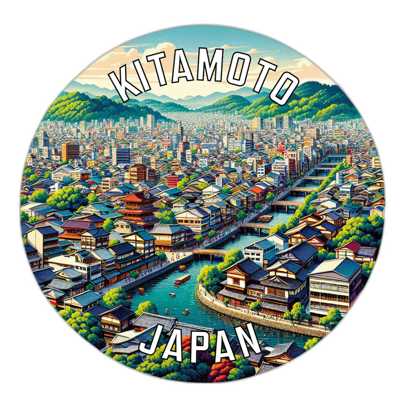 Kitamoto Japan Souvenir Vinyl Decal Sticker 6-Inch