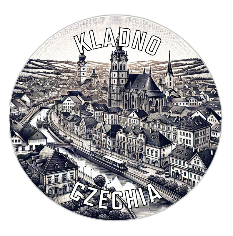 Kladno Czechia Souvenir Die Cut Flat Magnet 6-Inch