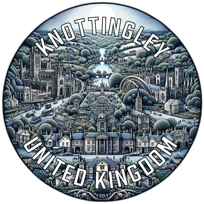 Knottingley United Kingdom Souvenir Die Cut Flat Magnet 2-Inch