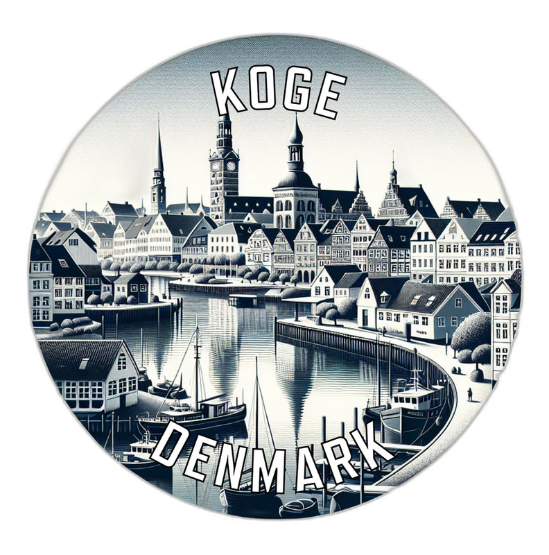 Koge Denmark Souvenir Die Cut Flat Magnet 2-Inch