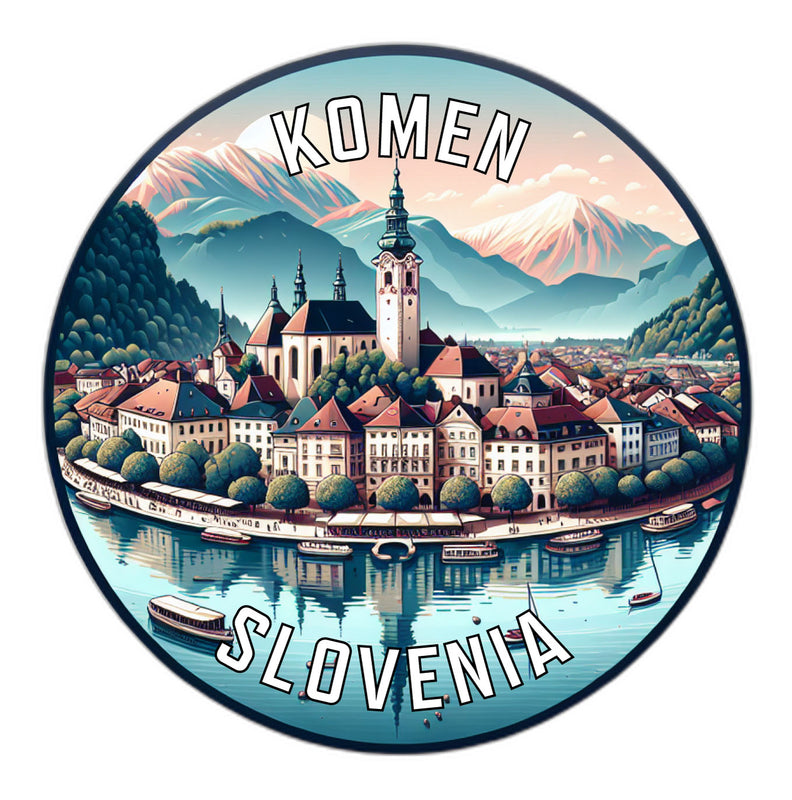 Komen Slovenia Souvenir Vinyl Decal Sticker 2-Inch