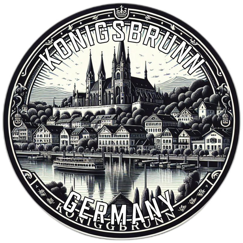 Konigsbrunn Germany Souvenir Die Cut Flat Magnet 6-Inch