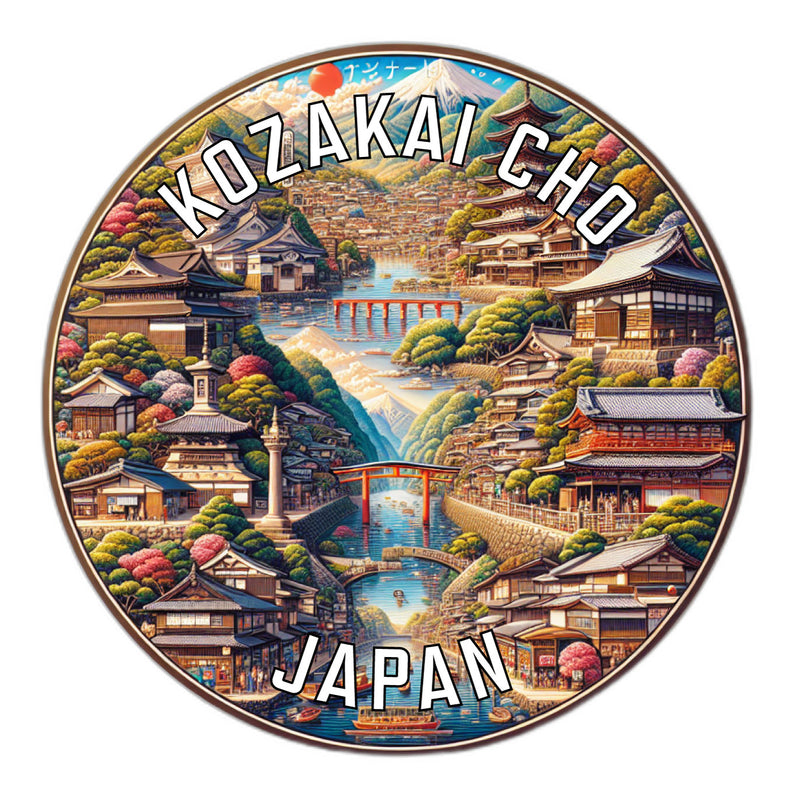 Kozakai cho Japan Souvenir Die Cut Flat Magnet 6-Inch
